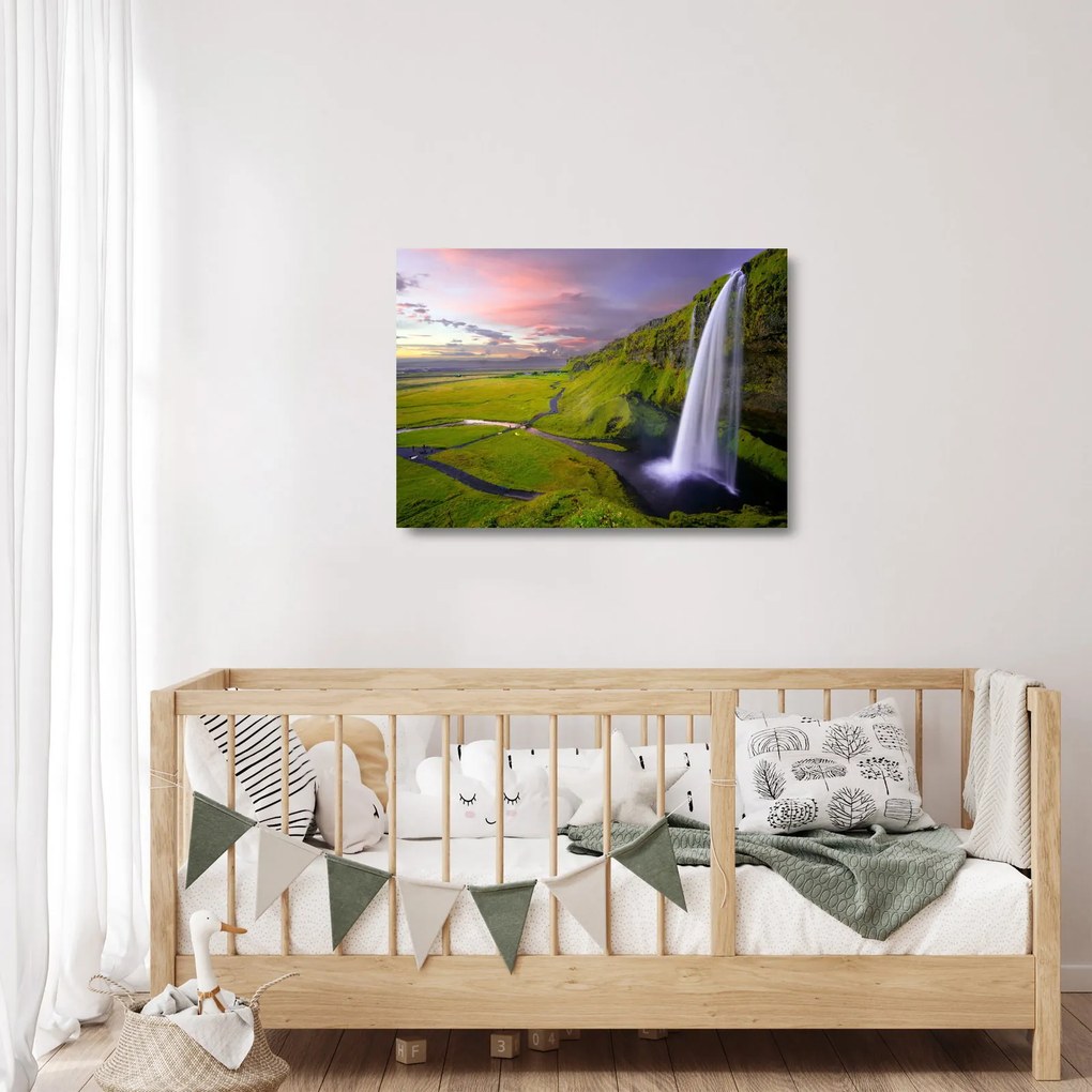 Obraz na szkle - wodospady (70x50 cm)