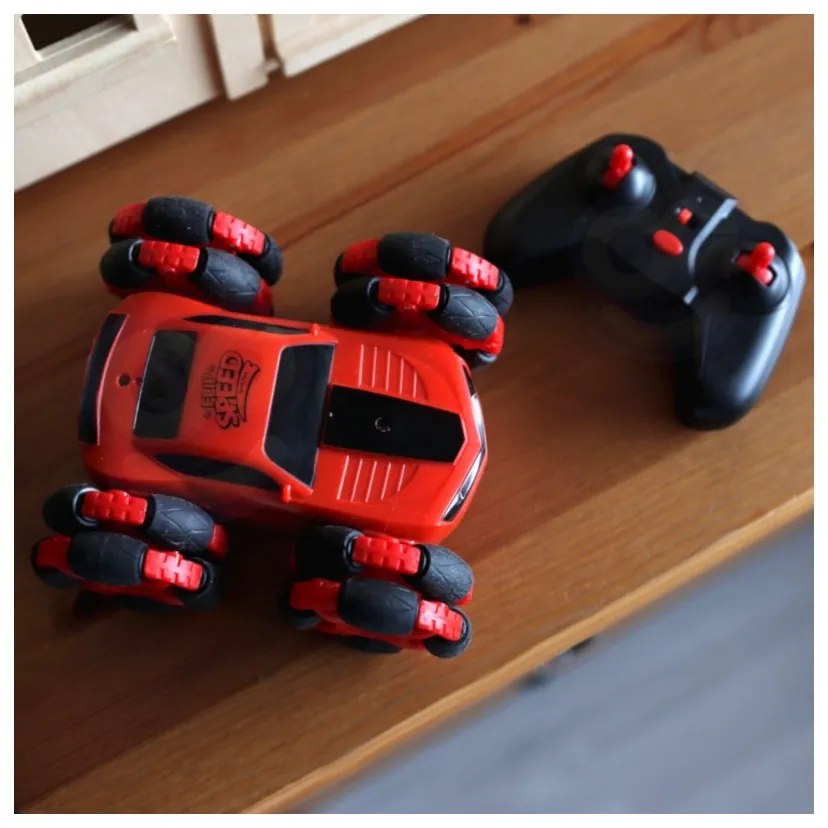 Woopie zdalnie sterowane auto rc akrobata rotacja 360 z pilotem 2,4 ghz