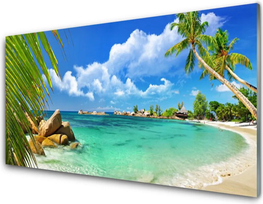 Panel Szklany do Kuchni Bezkresna Tafla Błękitu