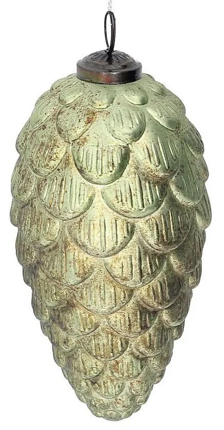 Bombka szklana Pine Green 8x8x15 cm