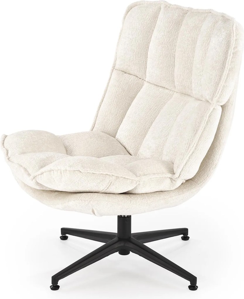 Kremowy fotel wypoczynkowy Fofana Halmar