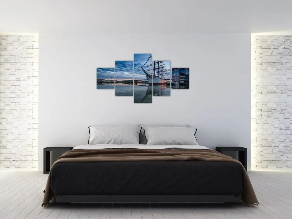 Obraz żaglówki (125x70 cm)