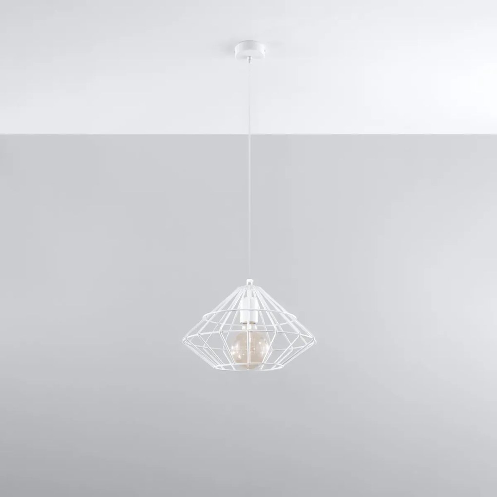 Lampa wisząca UMBERTO biała SOLLUX  LIGHTING