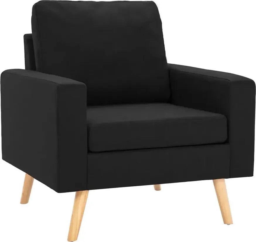Czarny skandynawski fotel tapicerowany R3-G97