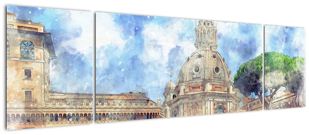 Obraz - Kościół Santa Maria di Loreto, Rzym, Włochy (170x50 cm)