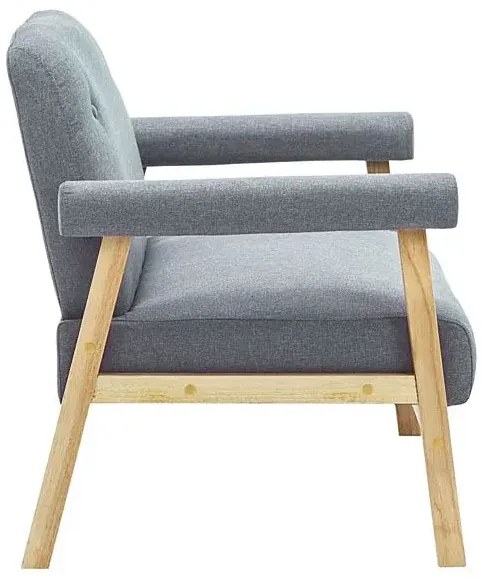 Tapicerowana sofa 2-osobowa Uxis 2G - jasny szary