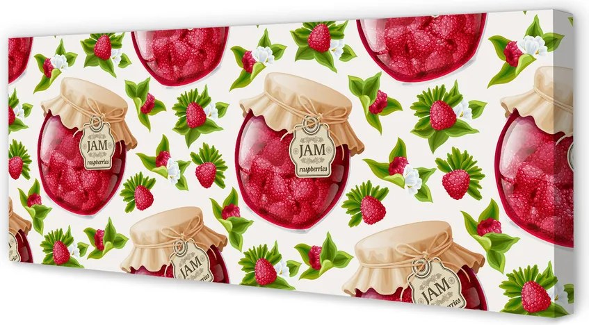 Zdjęcie na płótnie Słoik Malinowych Powideł