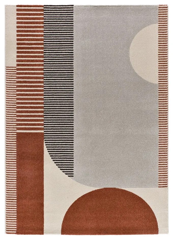 Czerwono-szary dywan 200x290 cm Gaia – Universal