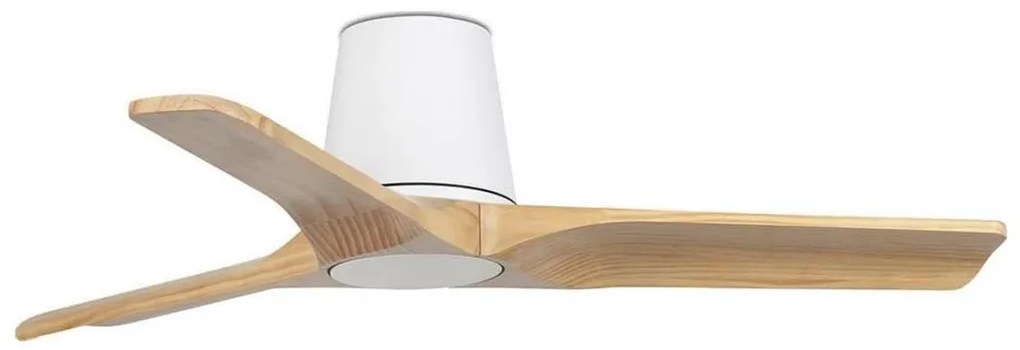 FARO 33836WT - Wentylator sufitowy HEYWOOD TUB sosna/biały pr. 90 cm WT + DO