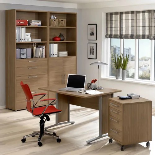 Kontenerek 4-szufladowy na kółkach Prima 4 dąb sonoma