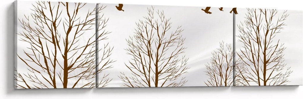 Obraz - Jeleń przed rzeką (170x50 cm)