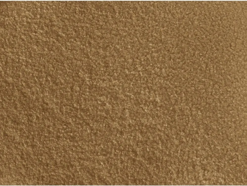 Musztardowa sofa z materiału bouclé 193 cm Elina – Bobochic Paris