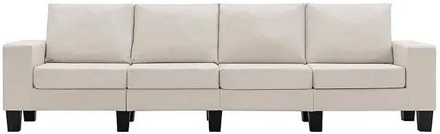4-osobowa kremowa sofa z poduszkami - Magnex 4Q