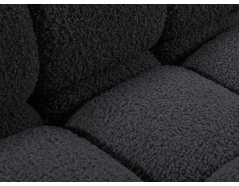 Antracytowa sofa modułowa z materiału bouclé 282 cm Bellis – Micadoni Home