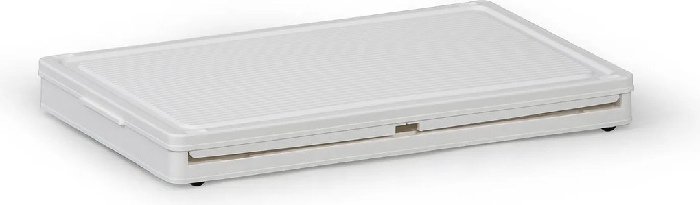 Duży składany regałowy pojemnik XXL 94 l, 660x400x358 mm, biały