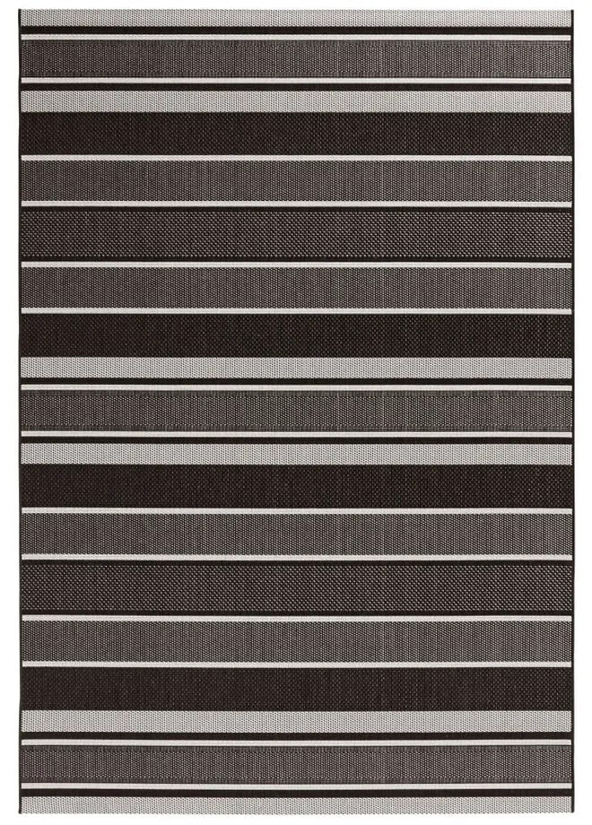 Czarny dywan odpowiedni na zewnątrz NORTHRUGS Strap, 200x290 cm