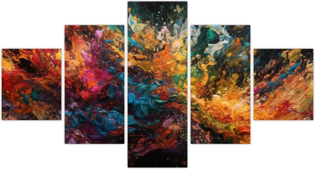 Obraz - Abstrakcja kolorów II. (125x70 cm)
