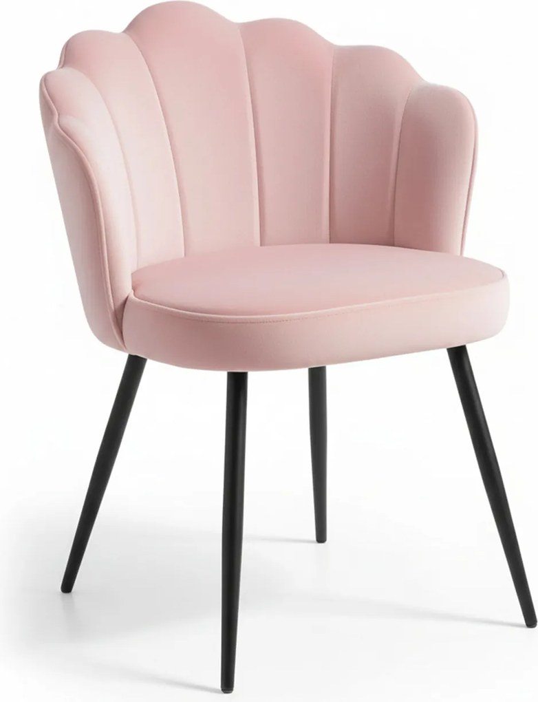 Krzeso Blume Aksamitne Czarne Nogi