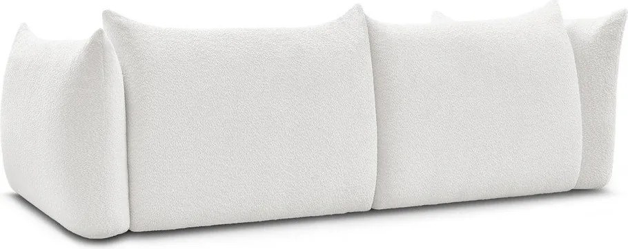 Biała sofa z materiału bouclé 286 cm Azra – Bobochic Paris