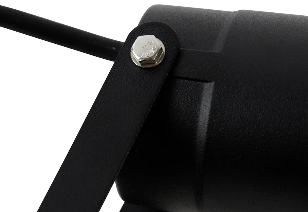 Nowoczesny inteligentny reflektor czarny z przewodem i wtyczką 200 cm z WiFi GU10 IP65 - Basic