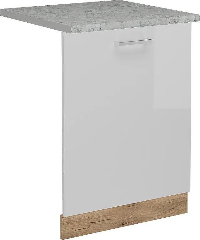 Panel przedni biały wysoki połysk 60x1.6x81.8 r-line