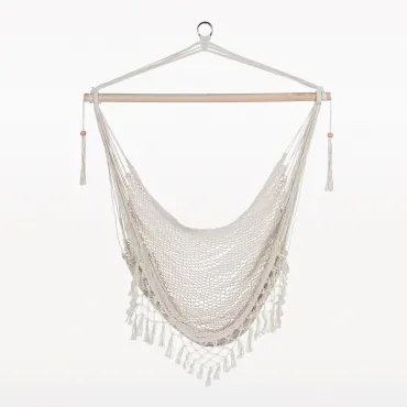 Wiszący Fotel Ogrodowy Thana Distressed White - Sklum