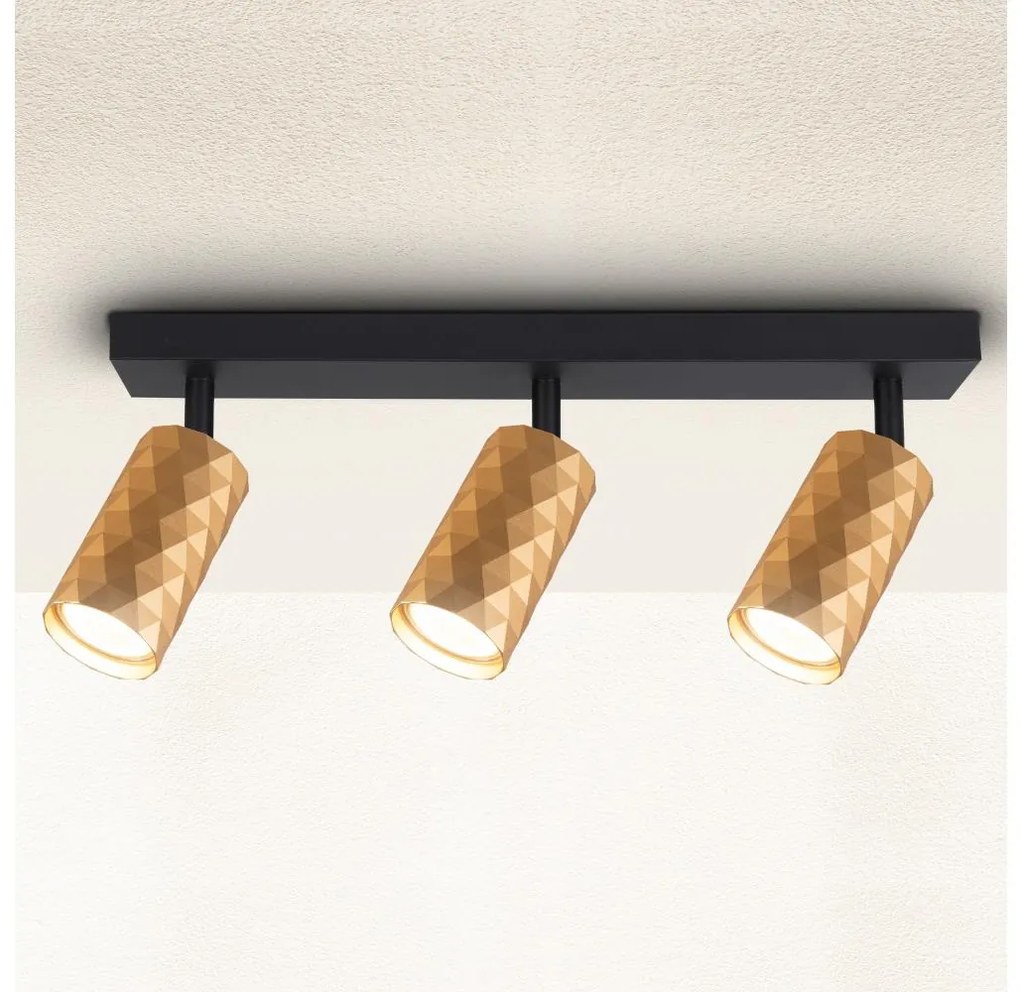 Brilagi - Oprawa punktowa SELE DIAMANT 3xGU10/30W/230V złota