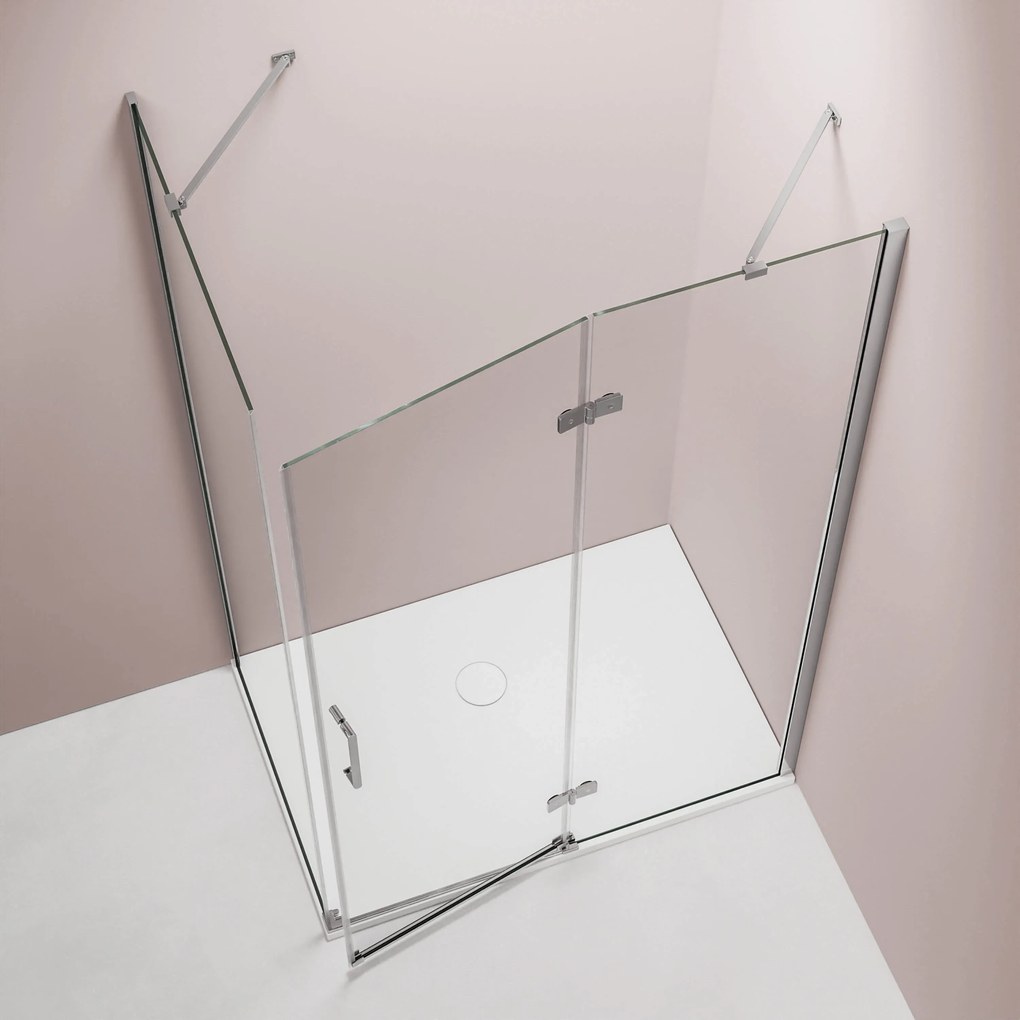 Kabina prysznicowa narożna NT403 drzwi uchylne