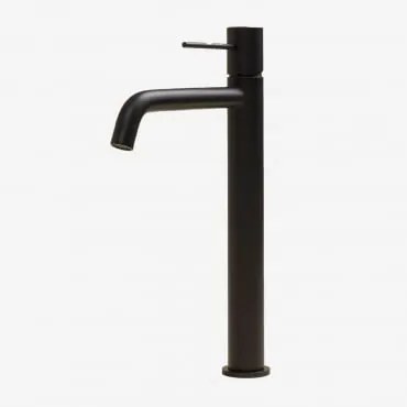 Orveta Bateria Umywalkowa Z Mosiądzu ↑30 Cm & Czarny Matowy - Sklum