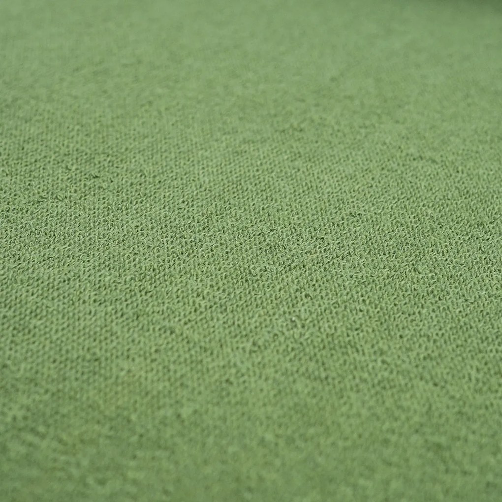 4Home prześcieradło frotte zielony oliwkowy, 160 x 200 cm