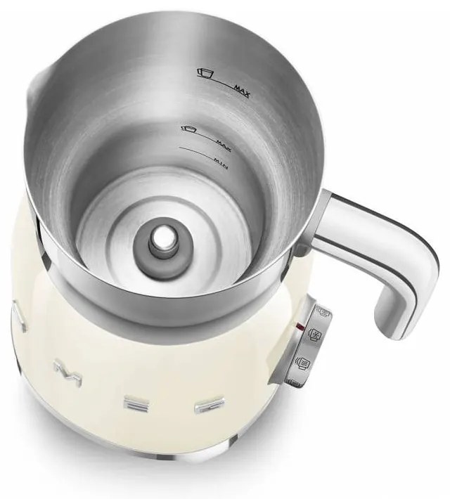 Beżowy spieniacz do mleka 50's Retro Style – SMEG