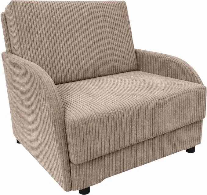 Masseno Sofa TIGO z funkcją spania i pojemnikiem na pościel, Rozkładana sofa - Brązowy, POSO 3