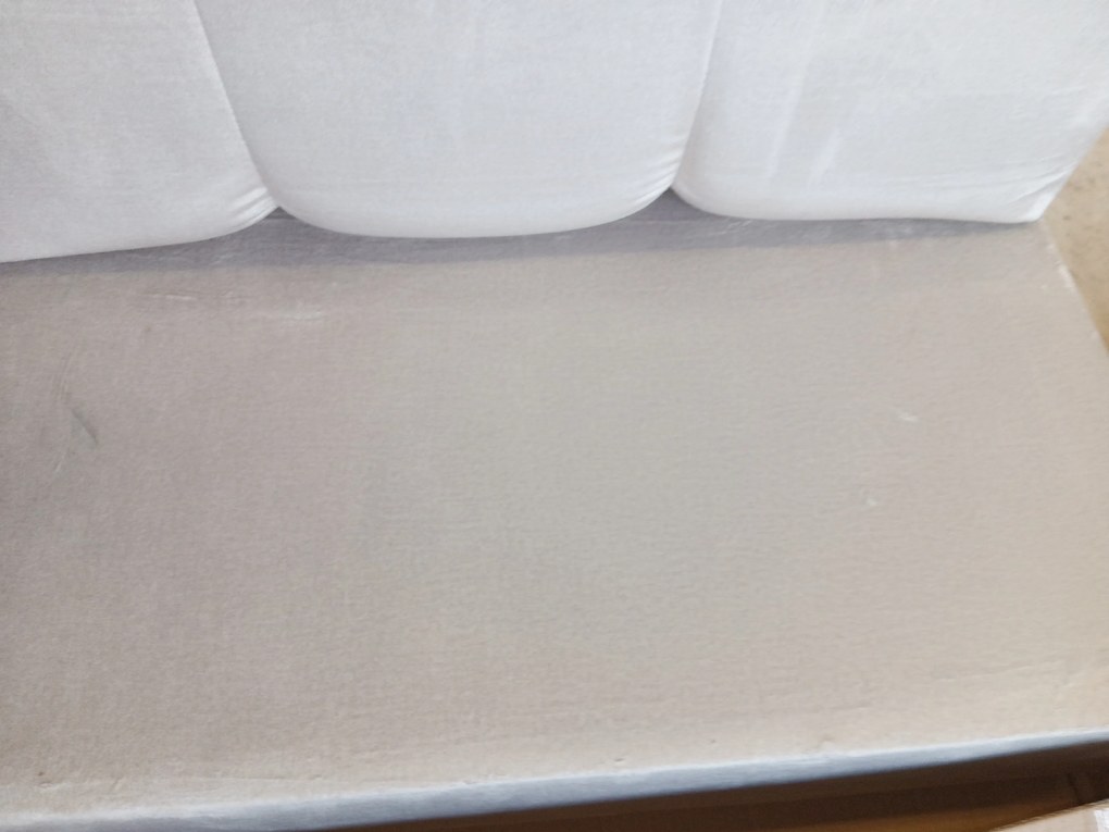 PROMOCJA Rozkładana sofa w kształcie U LIVARO 305x140 cm, kremowa II. jakość