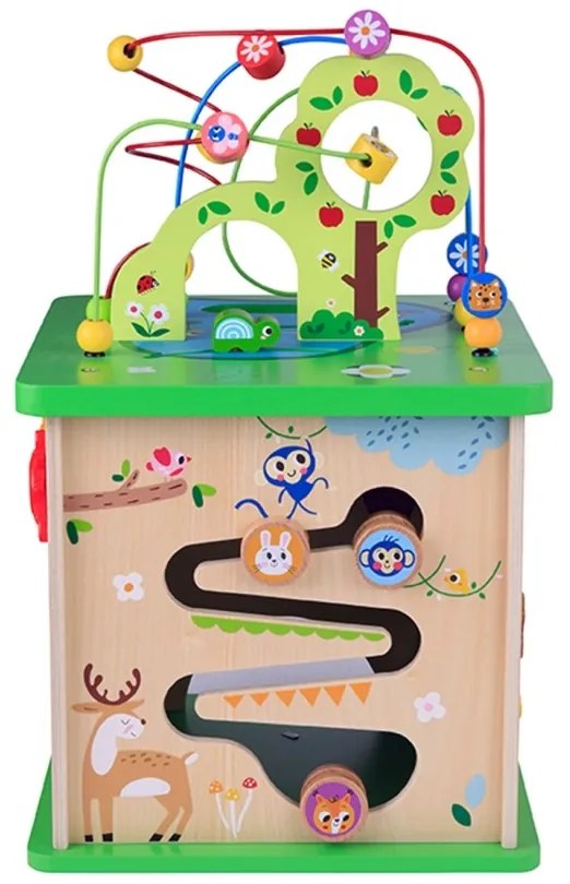 Tooky toy kostka edukacyjna sorter labirynt przeplatanka zwierzątka