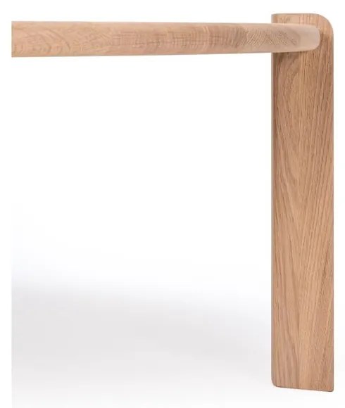 Stolik z litego drewna dębowego w naturalnym kolorze 100x180 cm Kulin – Gazzda