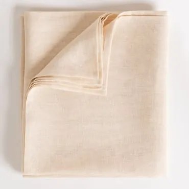 Obrus Lniany Zendan Kremowa Tapioca & 145 X 240 Cm - Sklum
