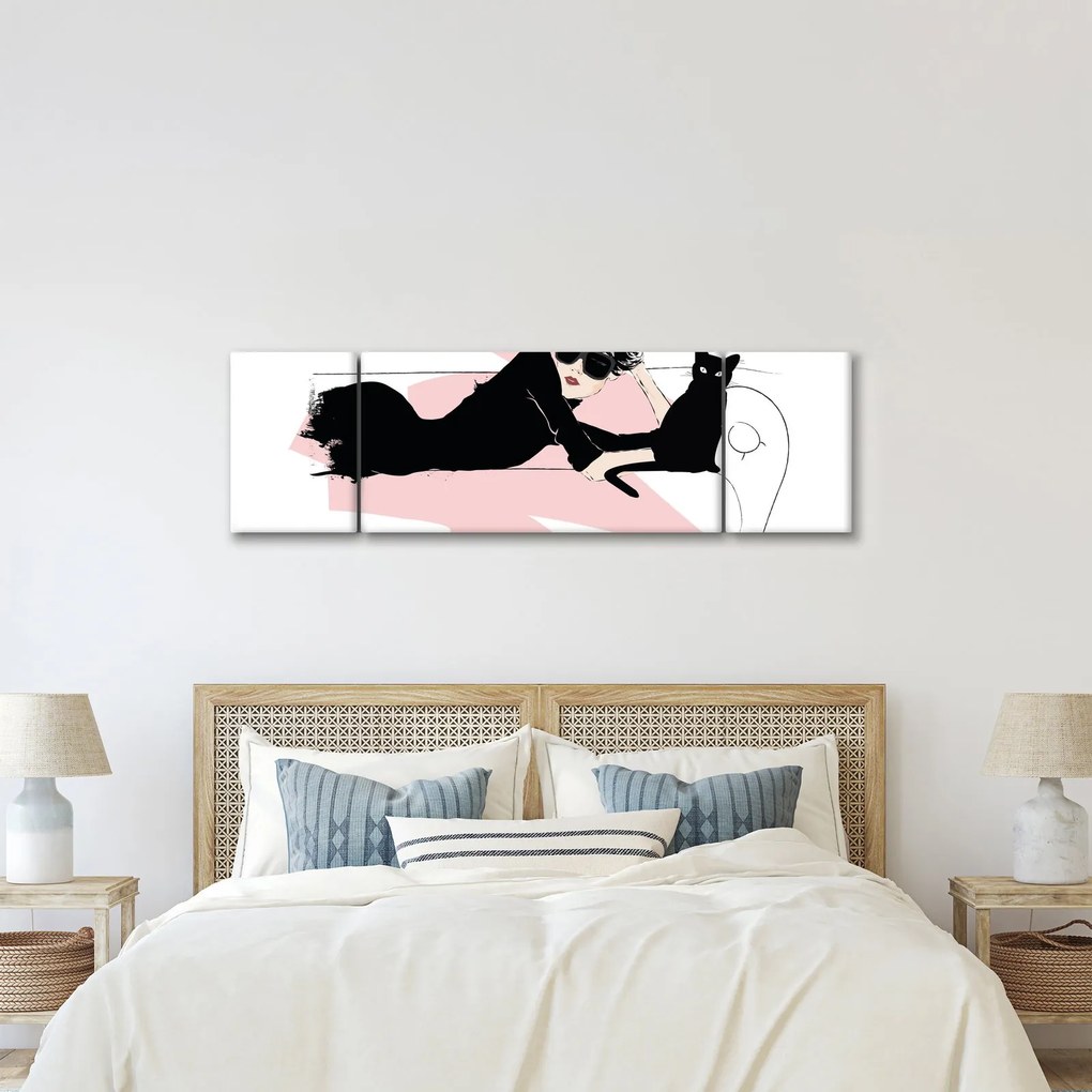 Obraz - Modna dama (170x50 cm)