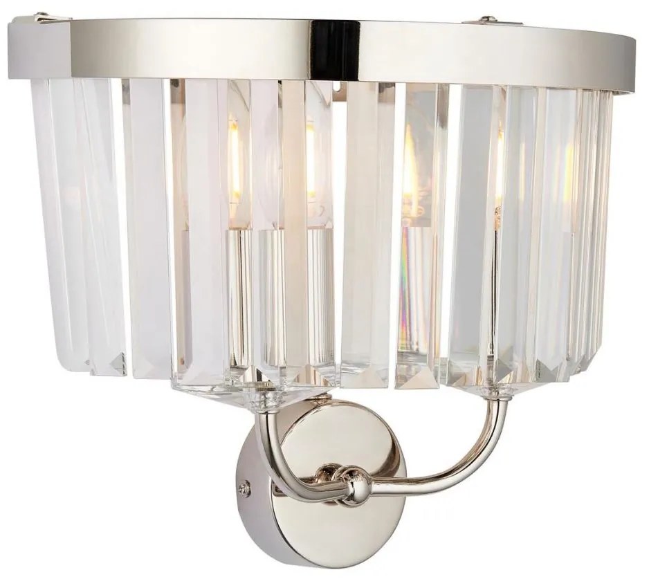 Endon 106448 - Kinkiet CHESTERFIELD 2xE14/6W/230V błyszczący chrom