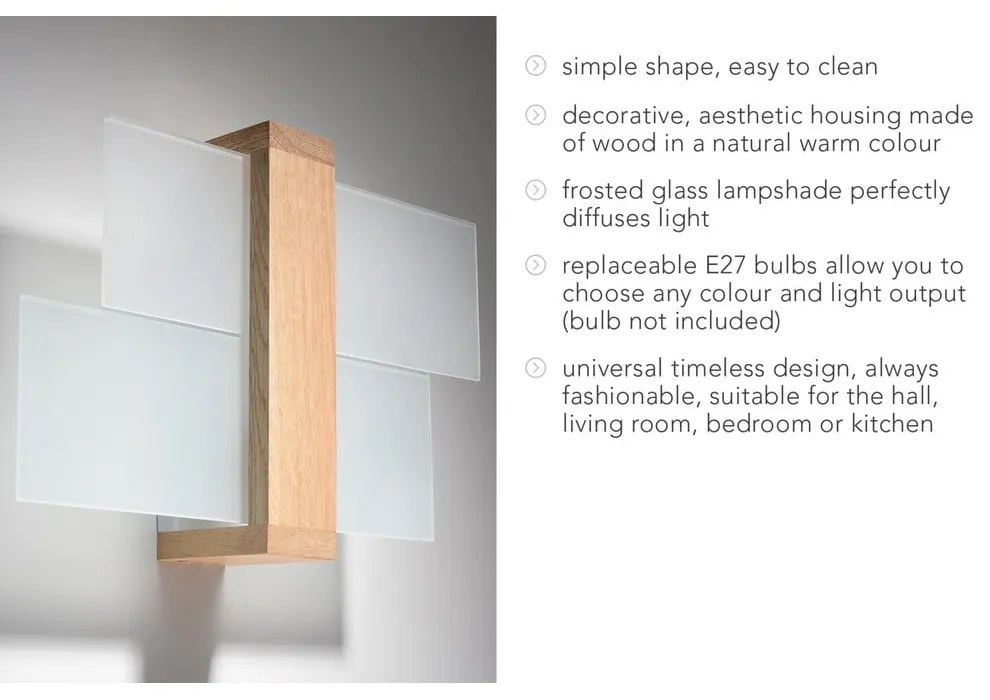 Kinkiet Nice Lamps Leda Natural