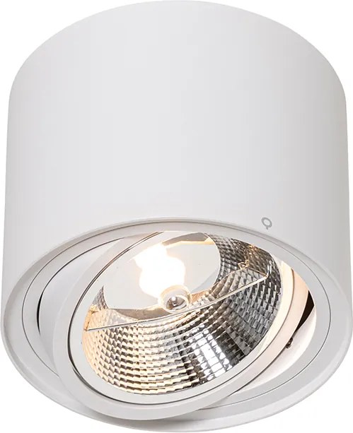 Inteligentny reflektor sufitowy biały, obrotowy i uchylny z Wi-Fi GU10 111 mm – Rondoo Up