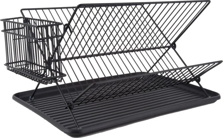 Czarny ociekacz na naczynia PT LIVING