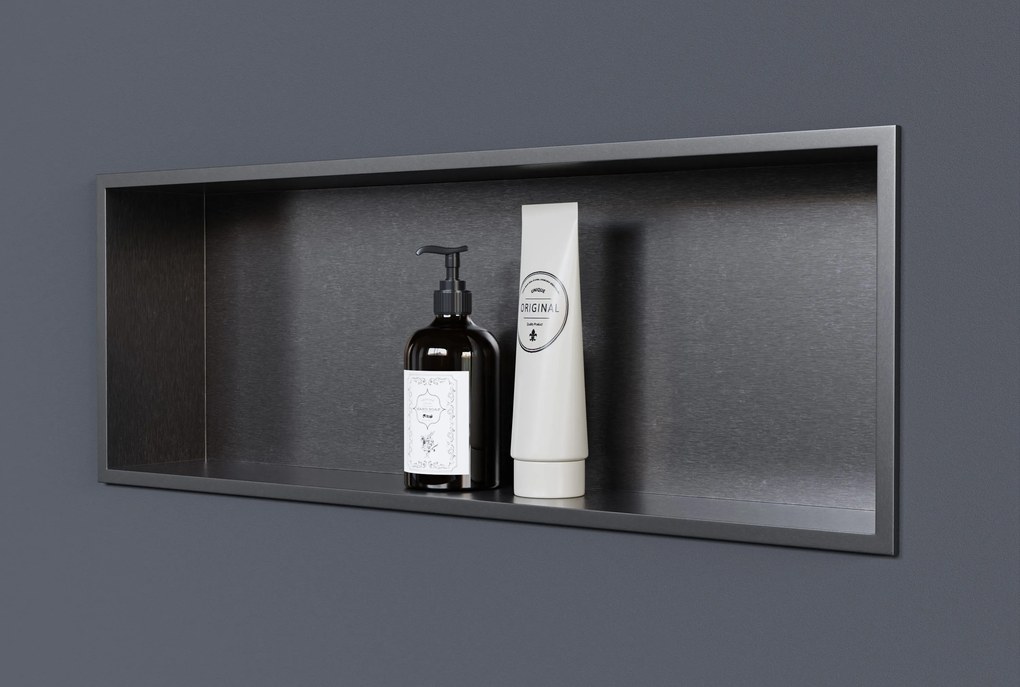 Półka wnękowa ścienna ze stali nierdzewnej NT206010X