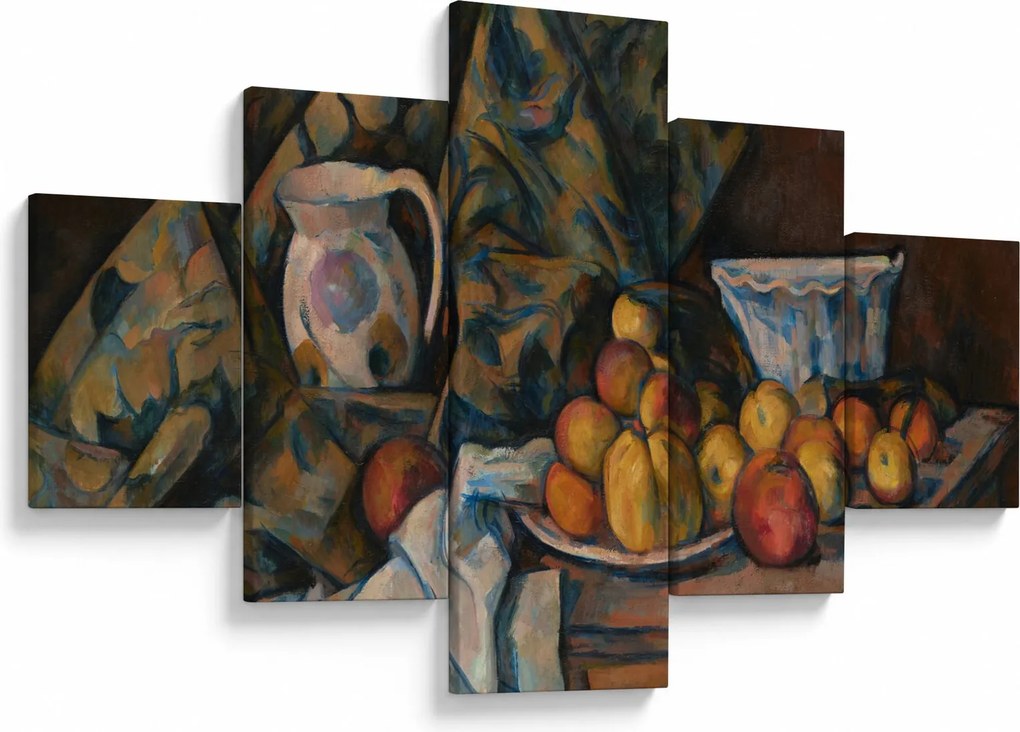 Obraz - Paul Cézanne, Still Life with Apples and Peaches, reprodukcje (125x70 cm)