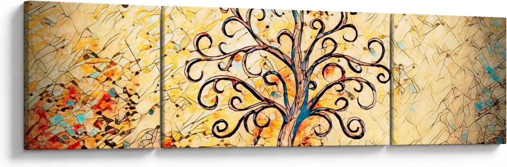 Obraz - Mozaika drzewo życia (170x50 cm)