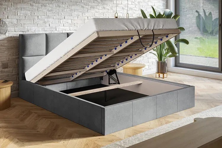 Skandynawskie tapicerowane łóżko 120x200 P3-R15