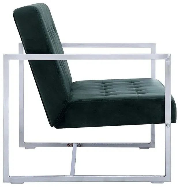 Zgrabna 2-osobowa sofa Aparro - ciemnozielona
