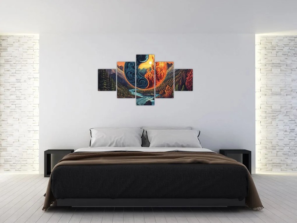 Obraz - Żywioły (125x70 cm)
