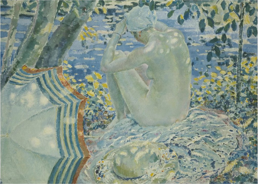 Obraz - Frederick Carl Frieseke, On the Bank, reprodukcje (70x50 cm)