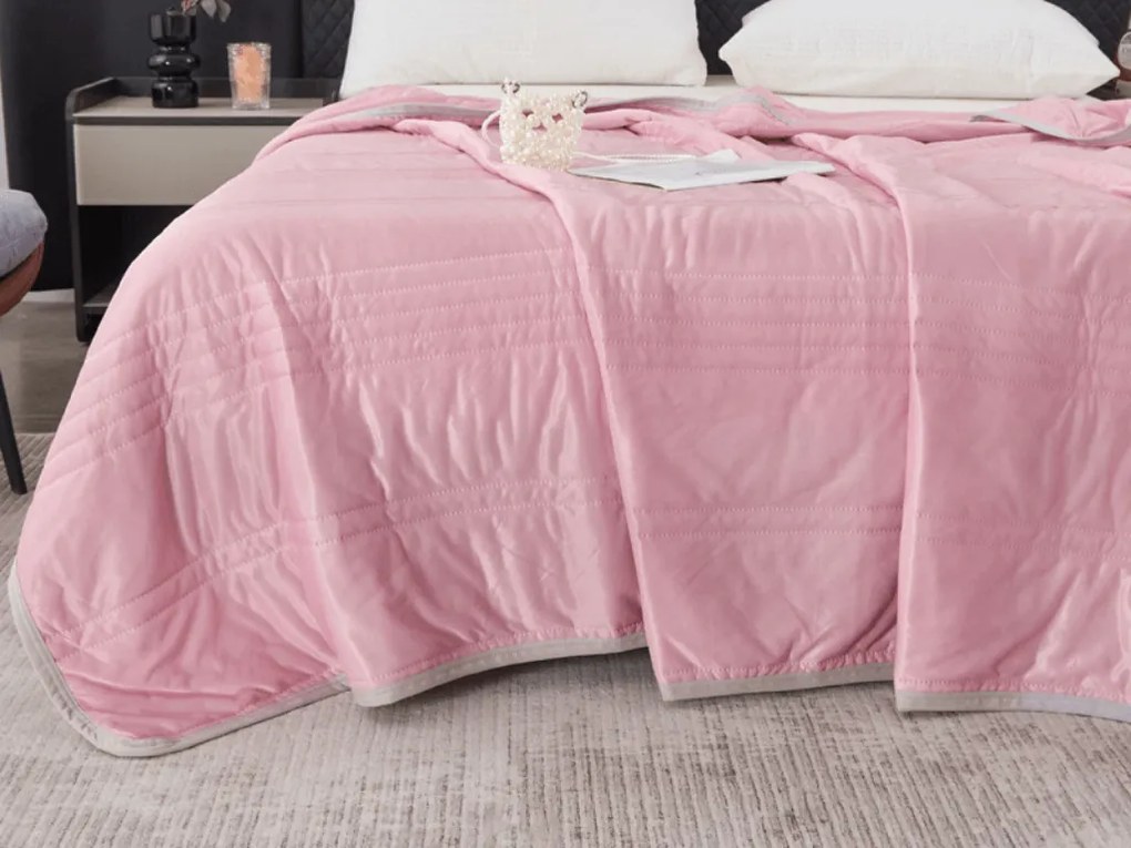 Chłodząca letnia kołdra CELIA, różowa Rozmiar: 200 x 220 cm