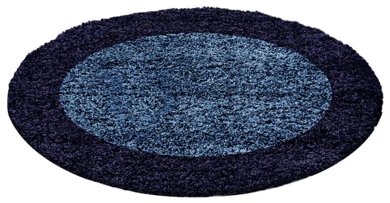 Dywan Shaggy Life granatowy 200 cm x 200 cm koło